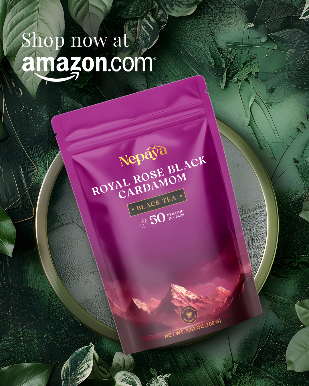 Nepaya Royal Rose Black Cardamom Tea