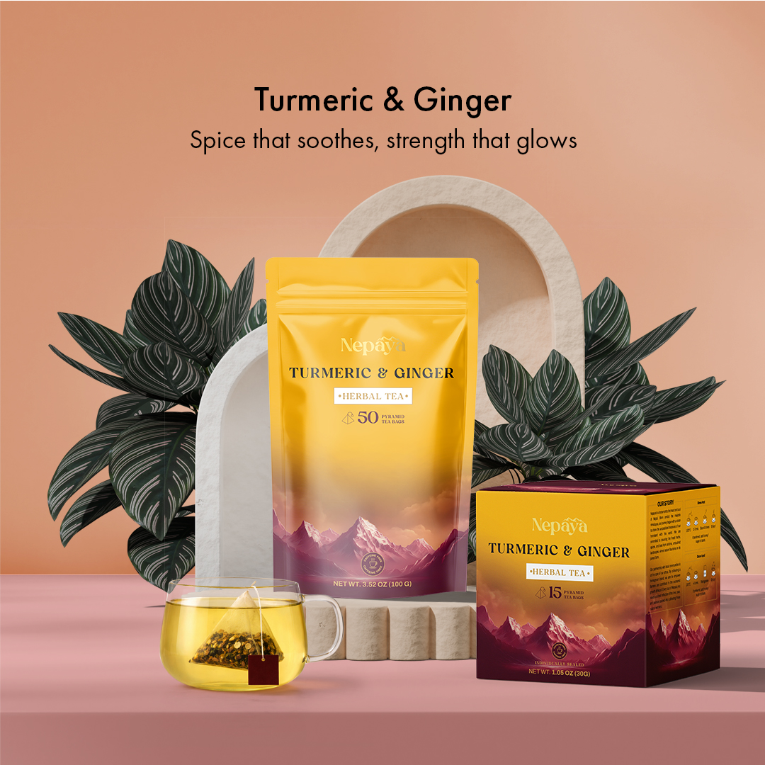 Nepaya Turmeric Ginger Herbal Tea